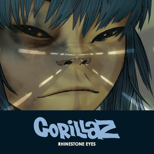 Album cover art for "Rhinestone Eyes" by Gorillaz