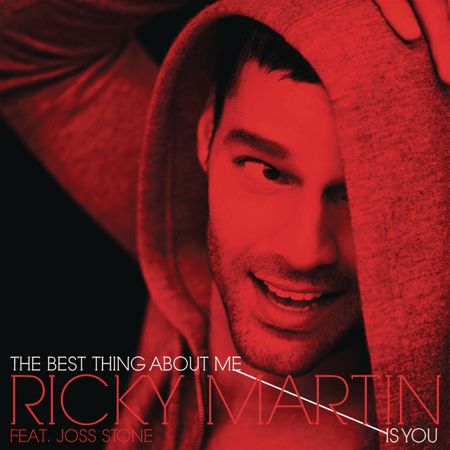 Album cover art for "The Best Thing About Me Is You" by Ricky Martin & Joss Stone