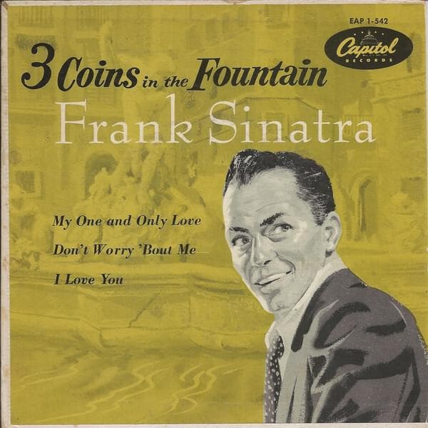 Album cover art for "Three Coins In the Fountain" by Frank Sinatra