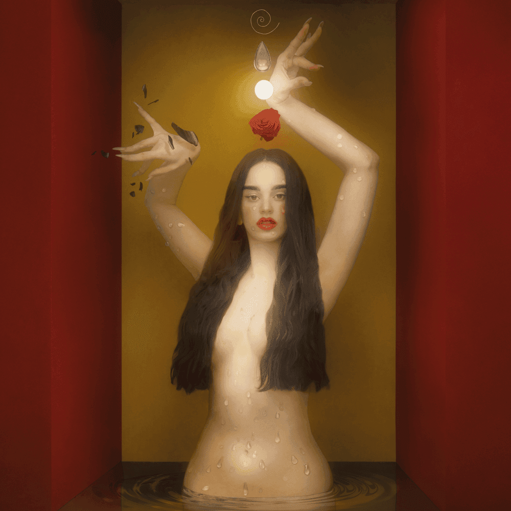 Album cover art for "PIENSO EN TU MIRÁ (Cap.3: Celos)" by ROSALÍA