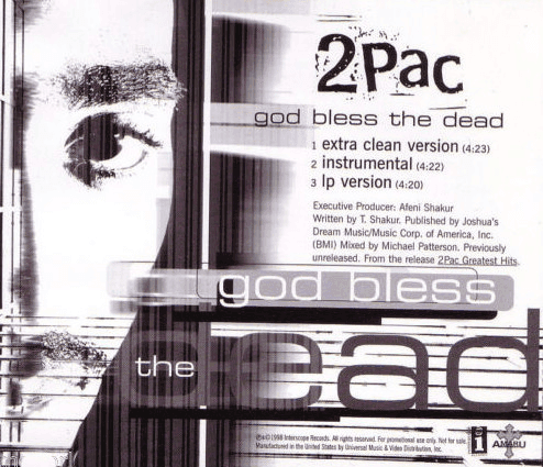 Album cover art for "God Bless the Dead" by 2Pac & Stretch