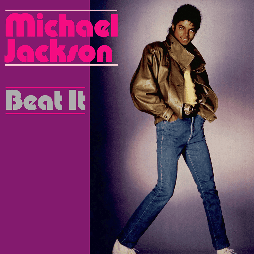 Album cover art for "Beat It" by Michael Jackson