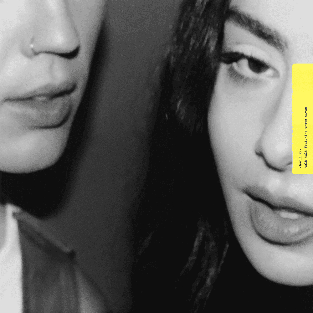 Album cover art for "Talk talk featuring troye sivan" by Charli xcx
