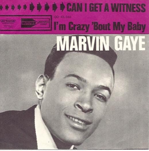 Album cover art for "Can I Get a Witness?" by Marvin Gaye