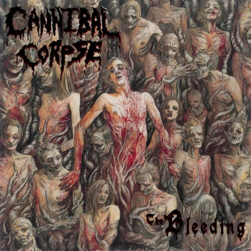 Album cover art for "Fucked with a Knife" by Cannibal Corpse
