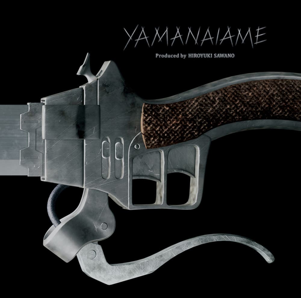 Album cover art for "YAMANAIAME" by 澤野弘之 (Hiroyuki Sawano) & Mica Caldito & mpi & 小林未郁 (Mika Kobayashi)
