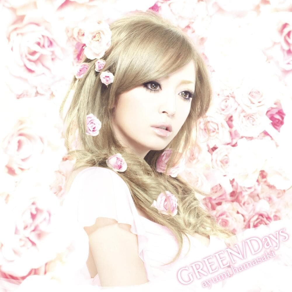 Album cover art for "GREEN" by 浜崎あゆみ (Ayumi Hamasaki)