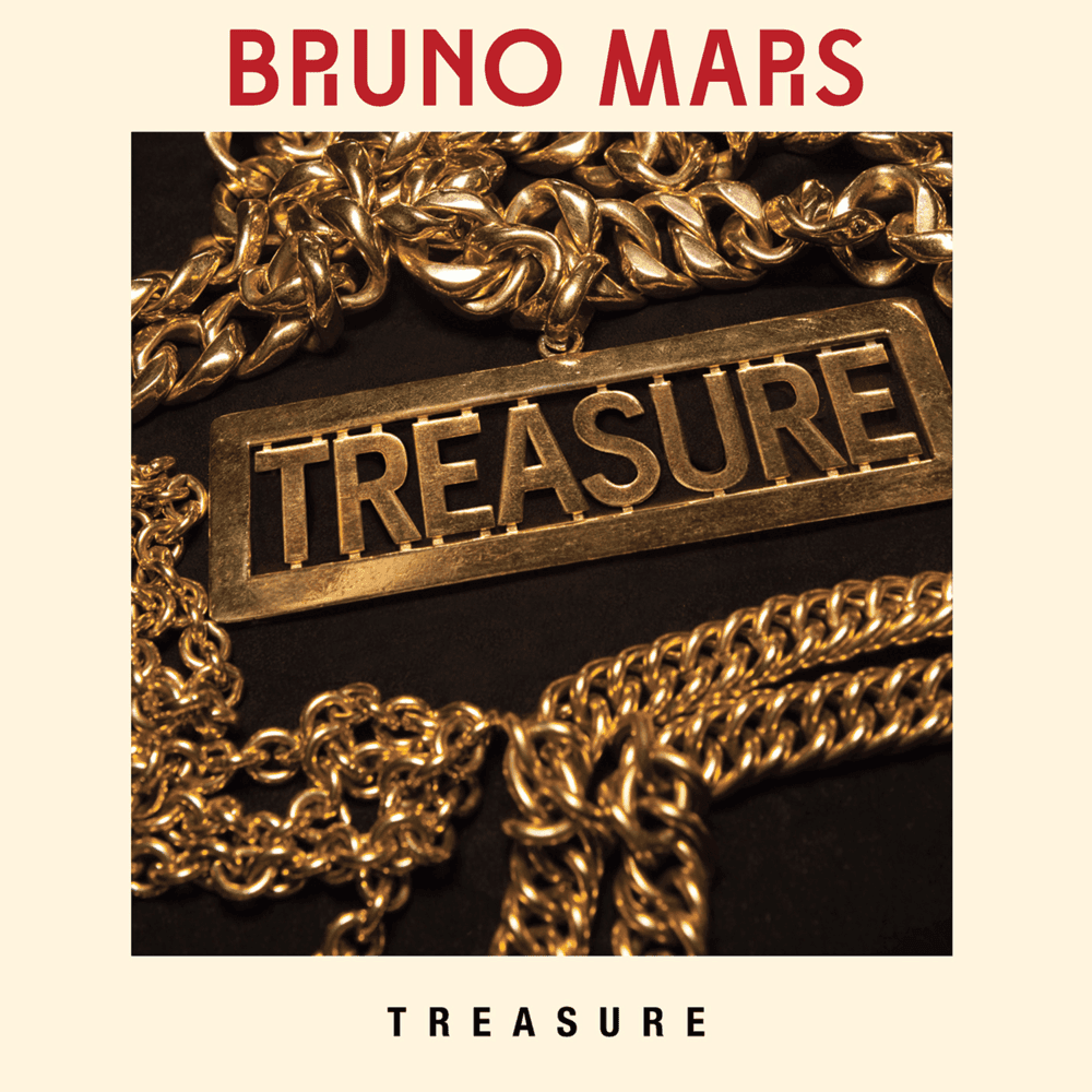 Album cover art for "Treasure" by Bruno Mars