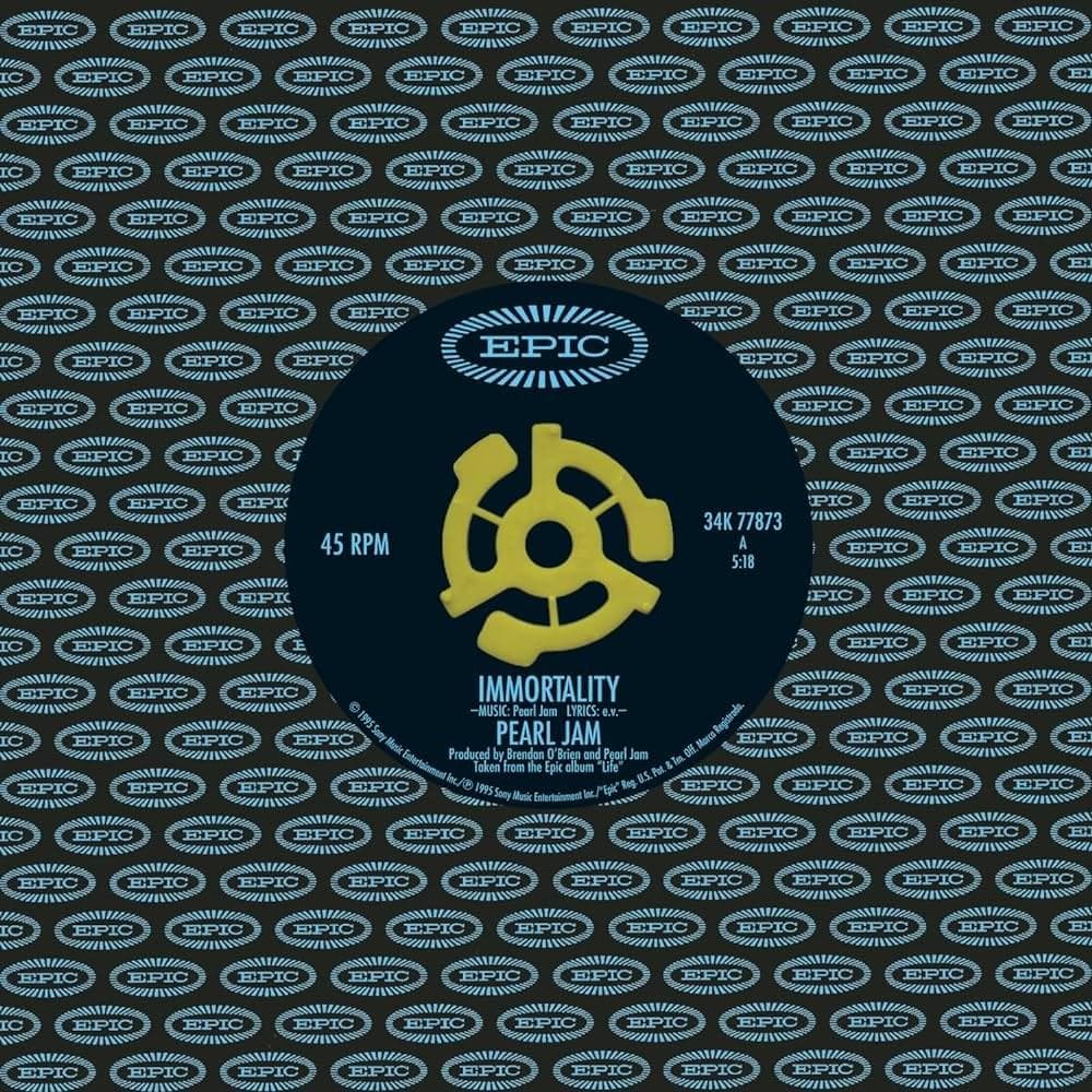 Album cover art for "Immortality" by Pearl Jam