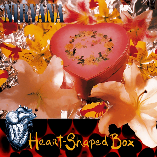 Album cover art for "Heart-Shaped Box" by Nirvana