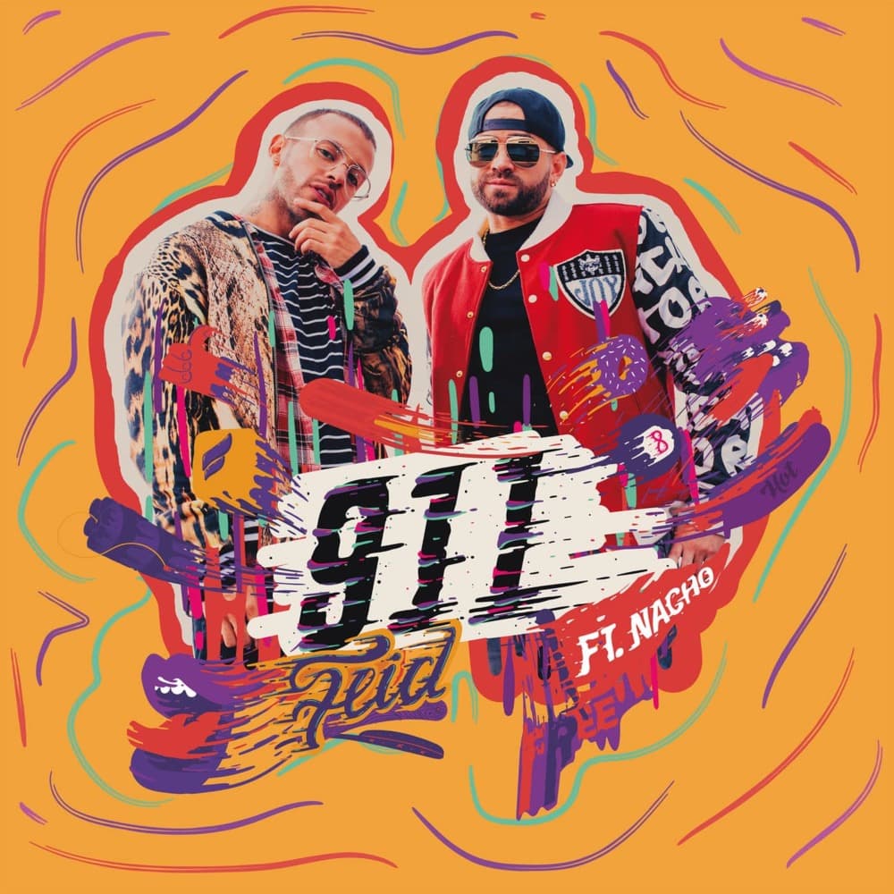 Album cover art for "911" by Feid & Nacho