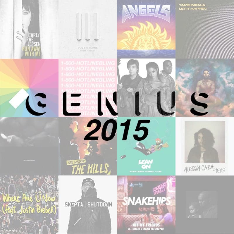 Album cover art for "50 Best Songs of 2015" by Genius