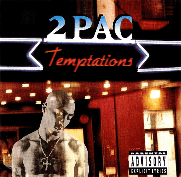 Album cover art for "Temptations" by 2Pac