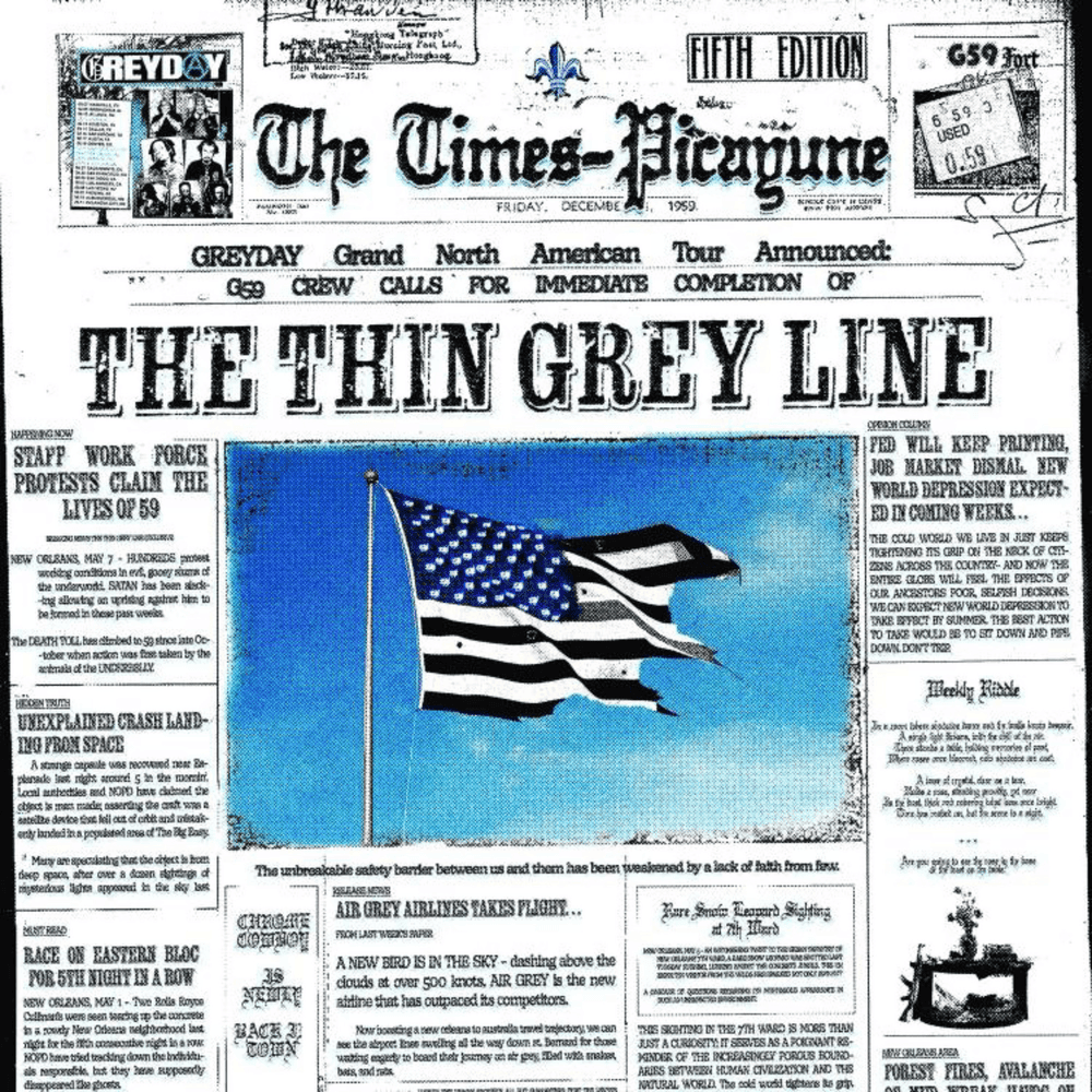 Album cover art for "The Thin Grey Line" by $uicideboy$