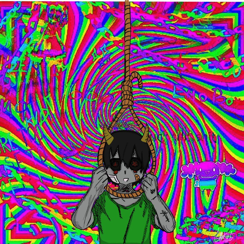 Album cover art for "Schizophrenic acid trip" by 2ooDark