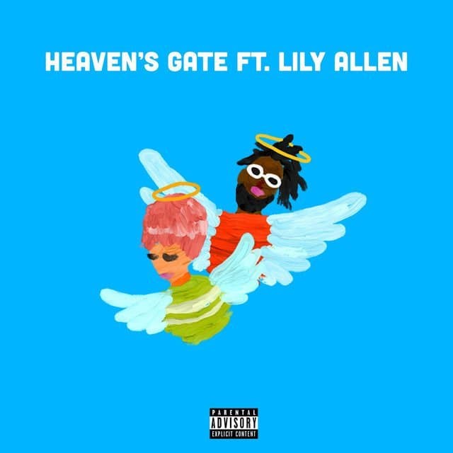 Album cover art for "Heaven's Gate" by Burna Boy & Lily Allen