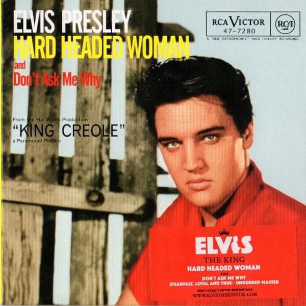 Album cover art for "Hard Headed Woman" by Elvis Presley