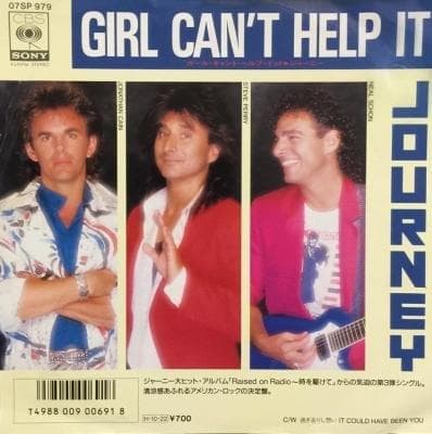 Album cover art for "Girl Can't Help It" by Journey