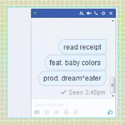 Album cover art for "read receipt" by $WAGGOT & Baby Colors