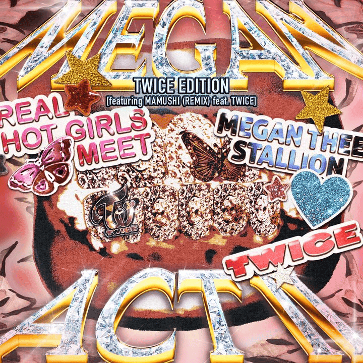 Album cover art for "Mamushi (Remix)" by Megan Thee Stallion & TWICE