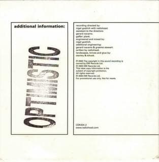 Album cover art for "Optimistic" by Radiohead
