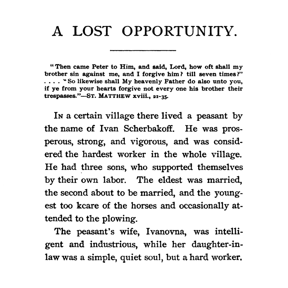 A Lost Opportunity Cover Art