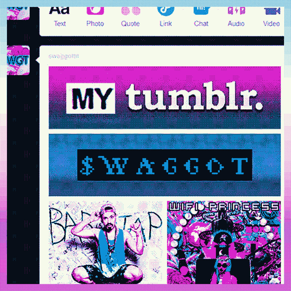Album cover art for "MY TUMBLR" by $WAGGOT & Baby Tap & Wifi Princess
