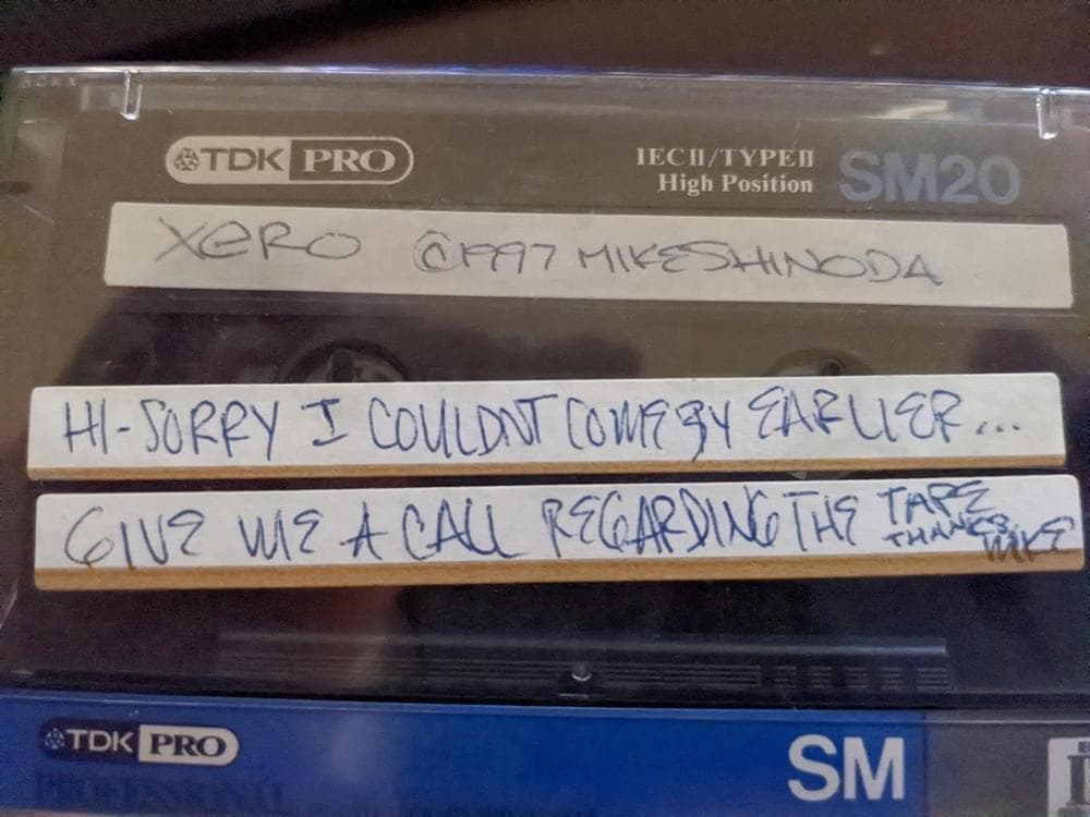 Xero 4-Track Cassette Demo (1996) Cover Art