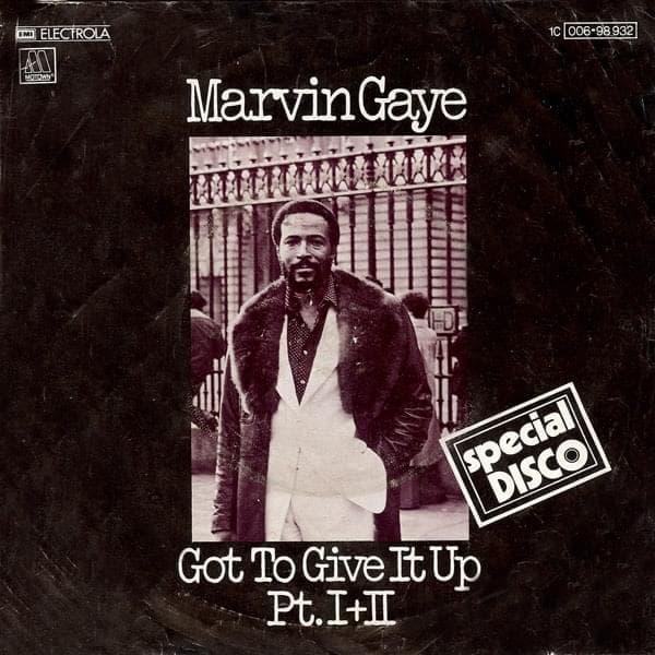 Album cover art for "Got to Give It Up" by Marvin Gaye