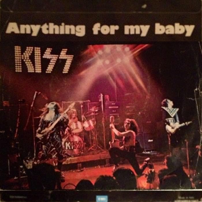 Album cover art for "Anything for My Baby" by KISS