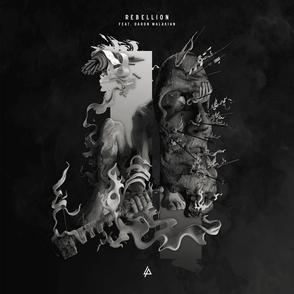 Album cover art for "Rebellion" by Linkin Park & Daron Malakian