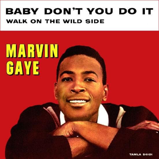 Album cover art for "Baby Don't You Do It" by Marvin Gaye
