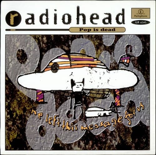 Album cover art for "Pop Is Dead" by Radiohead