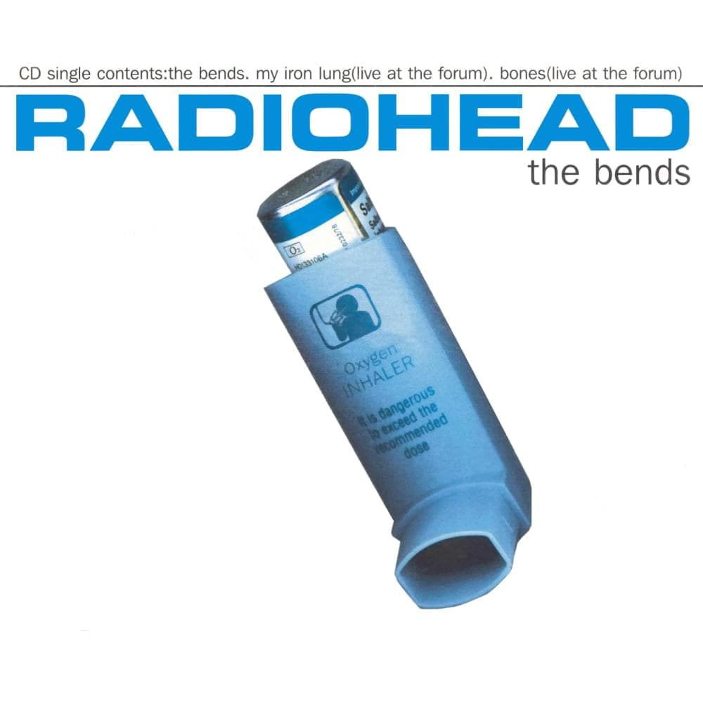 Album cover art for "The Bends" by Radiohead