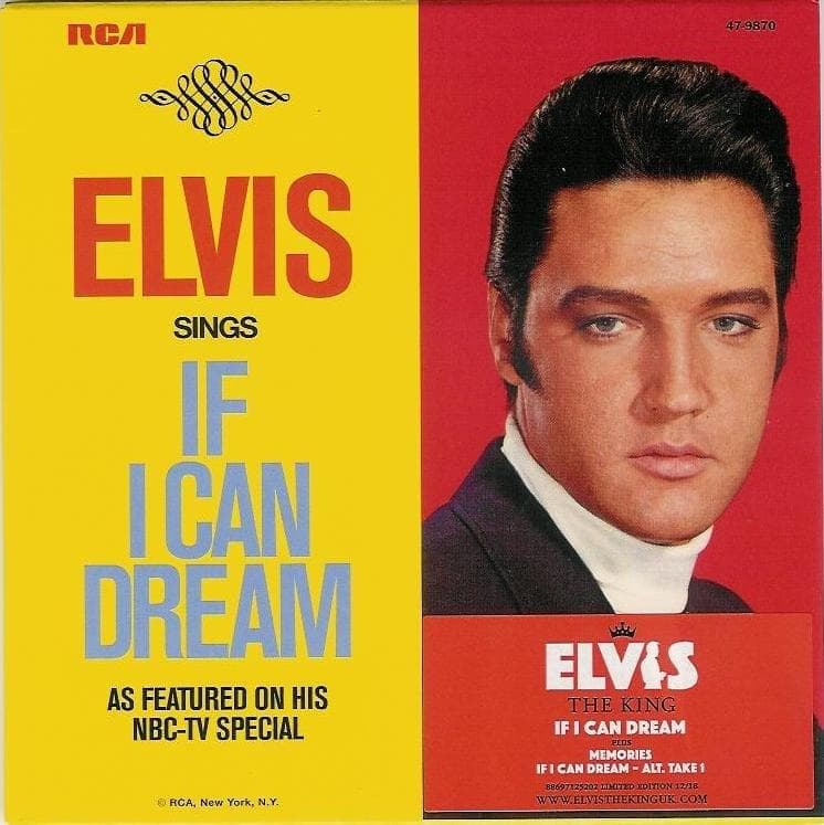 Album cover art for "If I Can Dream" by Elvis Presley