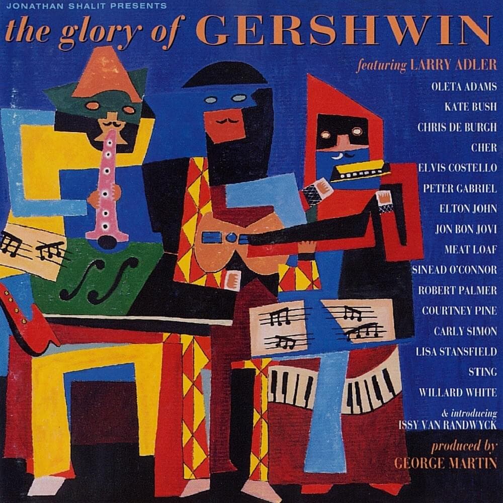 Album cover art for "Nice Work If You Can Get It" by Sting & Larry Adler