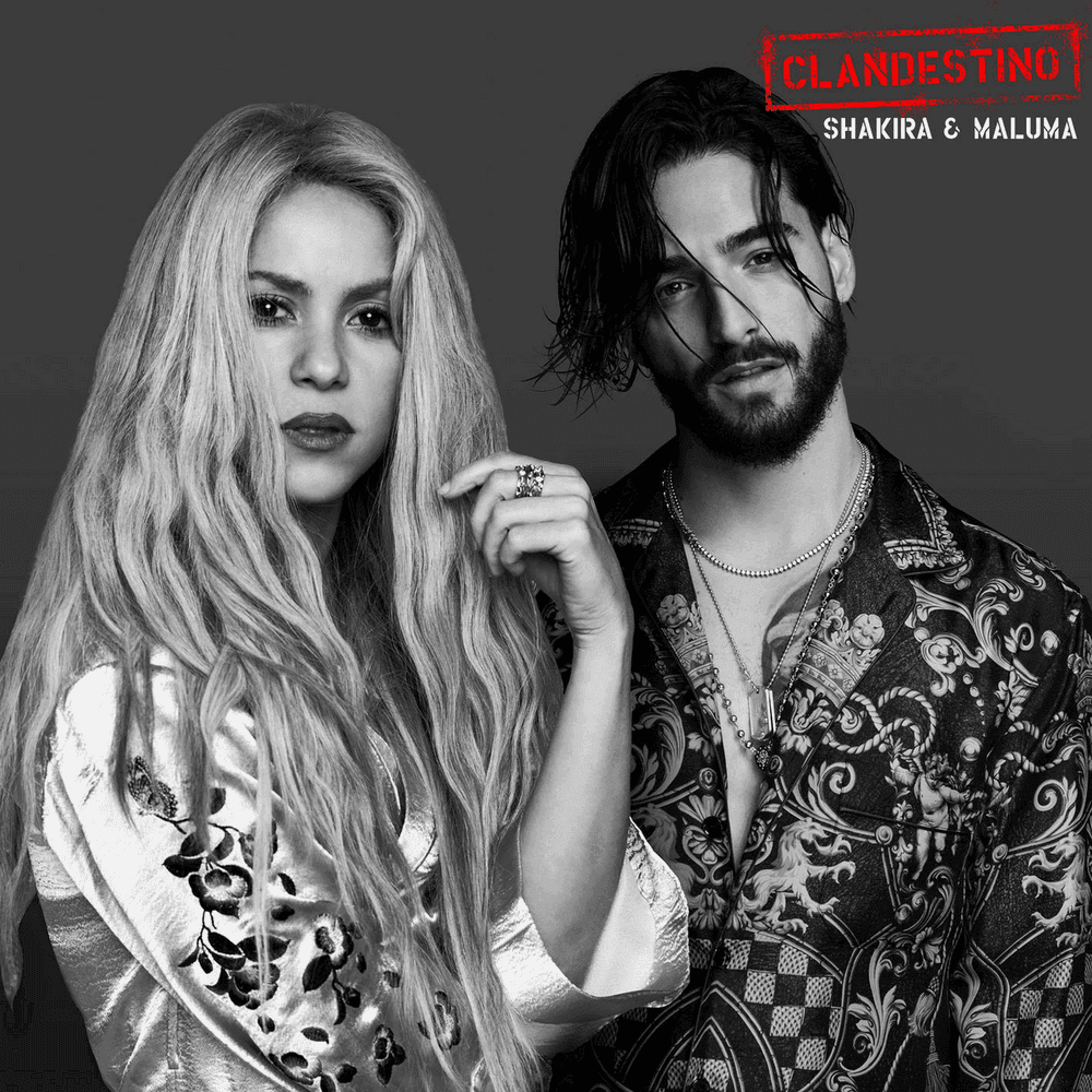 Album cover art for "Clandestino" by Shakira & Maluma