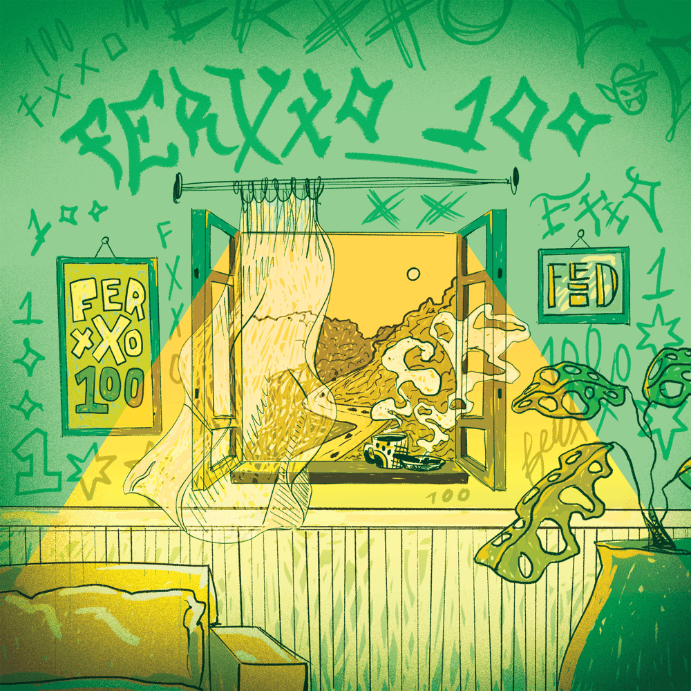 Album cover art for "Ferxxo 100" by Feid