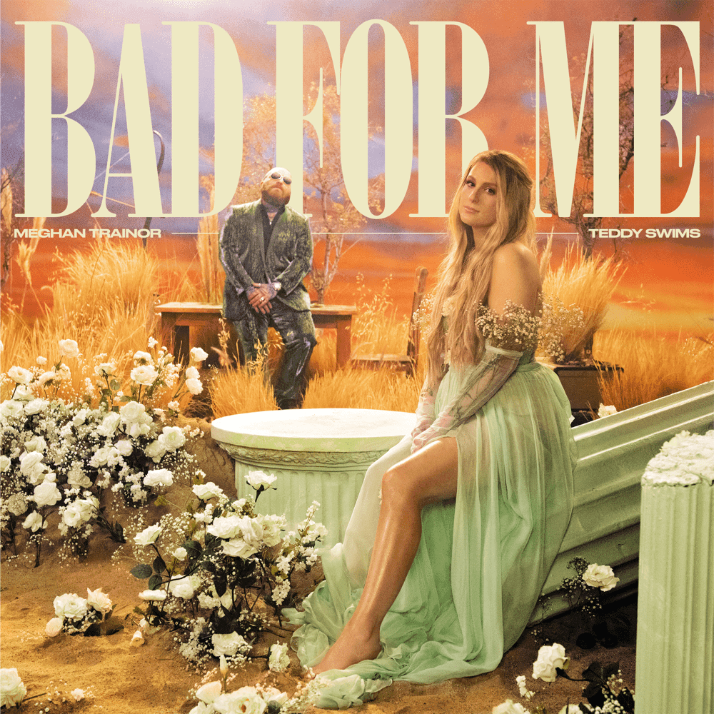 Album cover art for "Bad For Me (Acoustic)" by Meghan Trainor & Teddy Swims