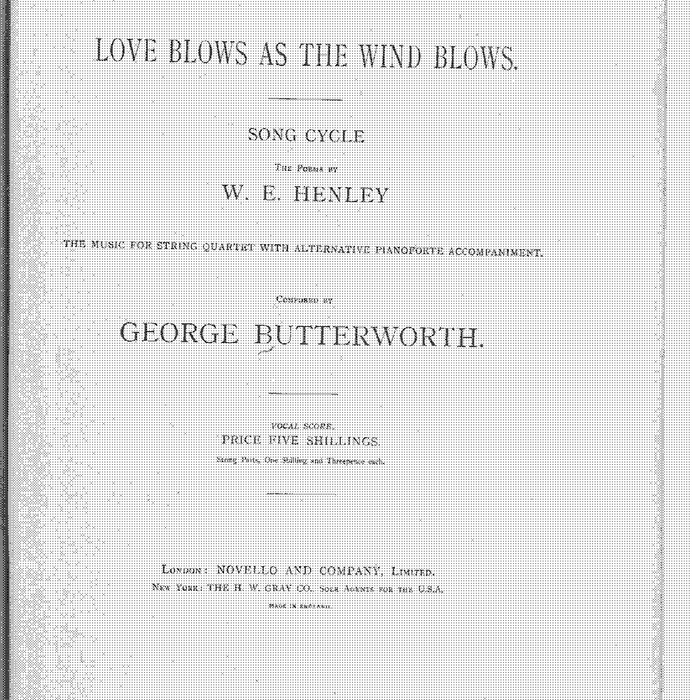 Love Blows as the Wind Blows