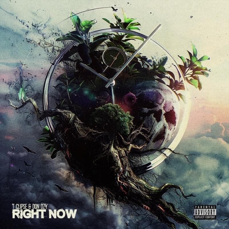 Album cover art for "Right Now" by T Clipse & Don Dzy