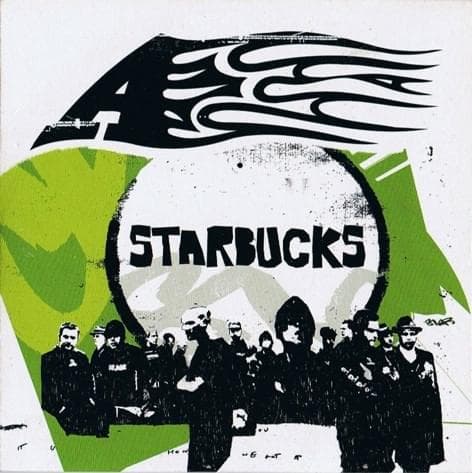 Album cover art for "Starbucks" by A (The Band)