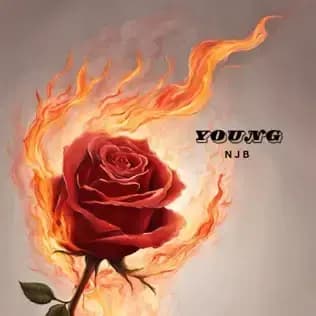 Album cover art for "Young" by N J B