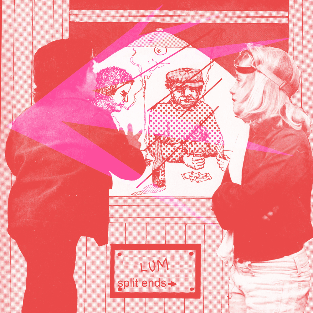 Album cover art for "split ends" by Lil Ugly Mane