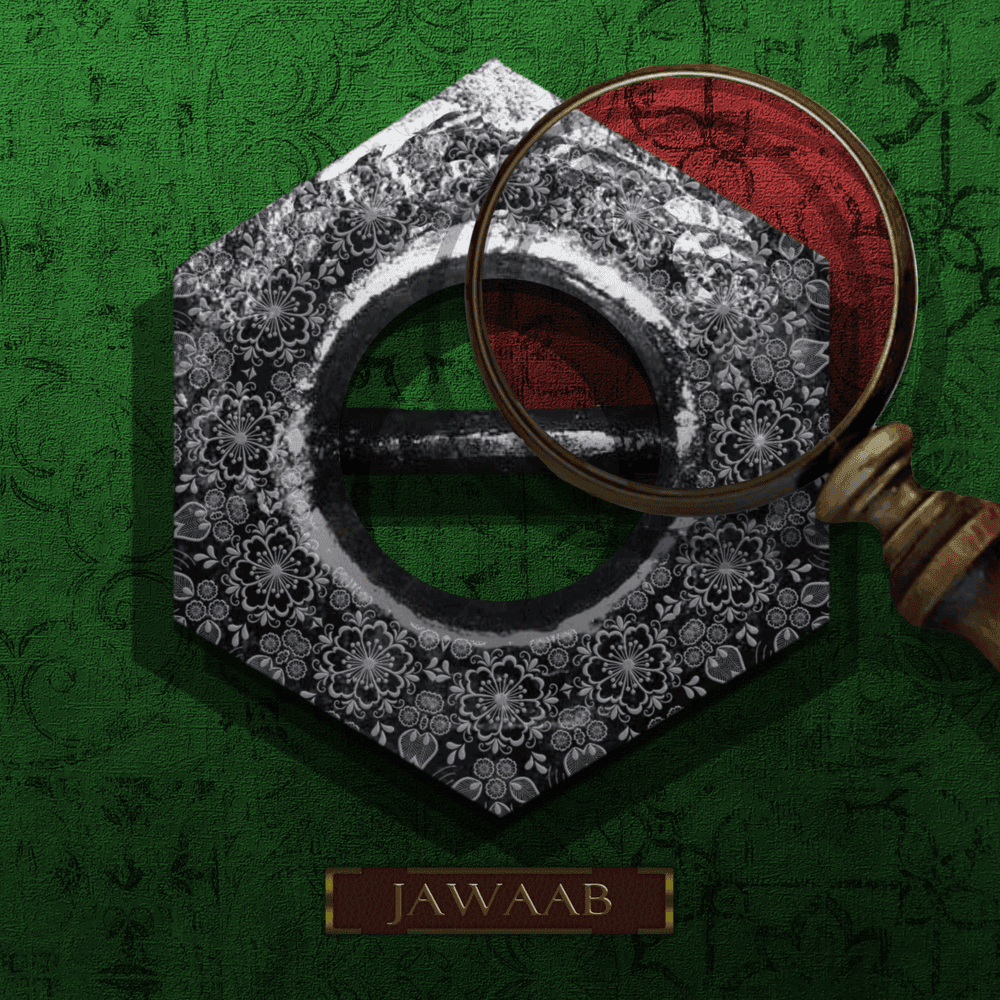 Album cover art for "JAWAAB" by V-Shaedy