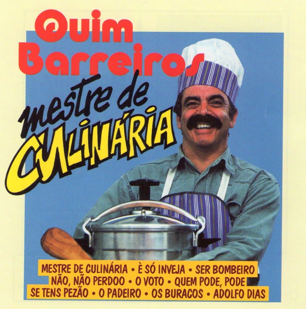 Album cover art for "Mestre De Culinária" by Quim Barreiros