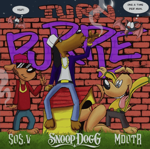 Album cover art for "Turn Purple" by M Dot R & Snoop Dogg