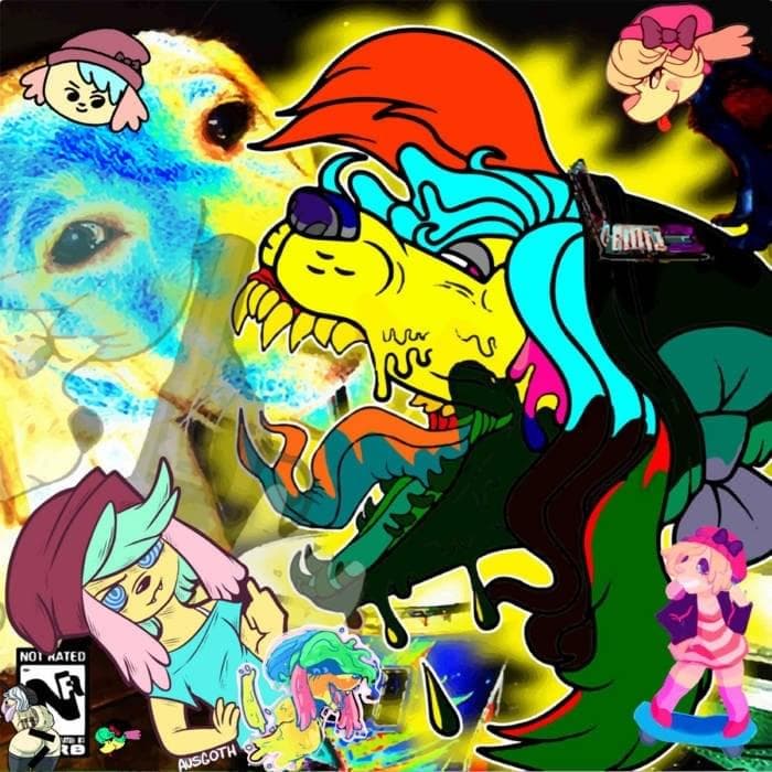 Album cover art for "BABY DRAGON TRIES TO KILL HIS DAD" by 4lung