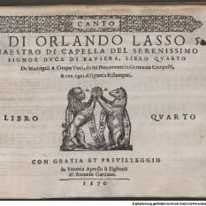 Libro quarto de madrigali a 5 voci