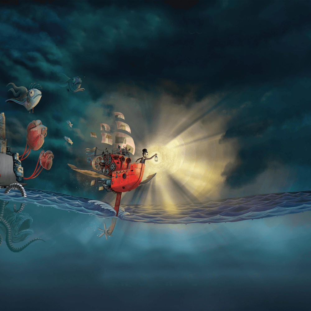 Album cover art for "Instalação" by O Teatro Mágico & Nô Stopa